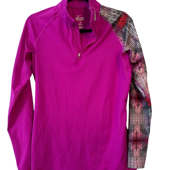 Nike Tops - Nike Pro Combat Dri-FIT Pink Top